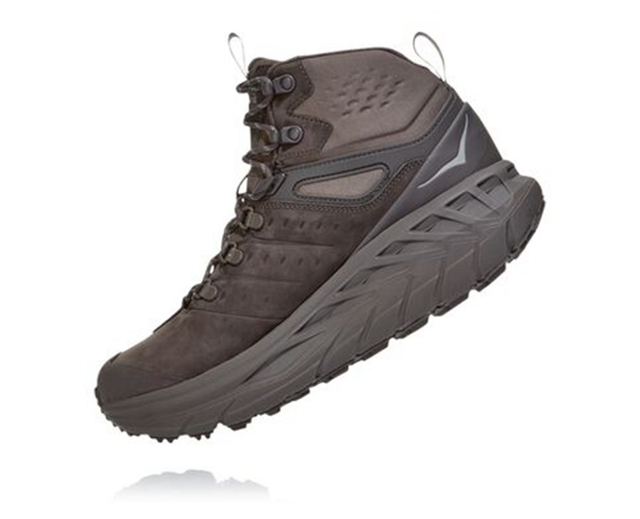 Botas De Montaña Hoka One One Hombre - Stinson Mid Gore-Tex - Marrones - QCY870623